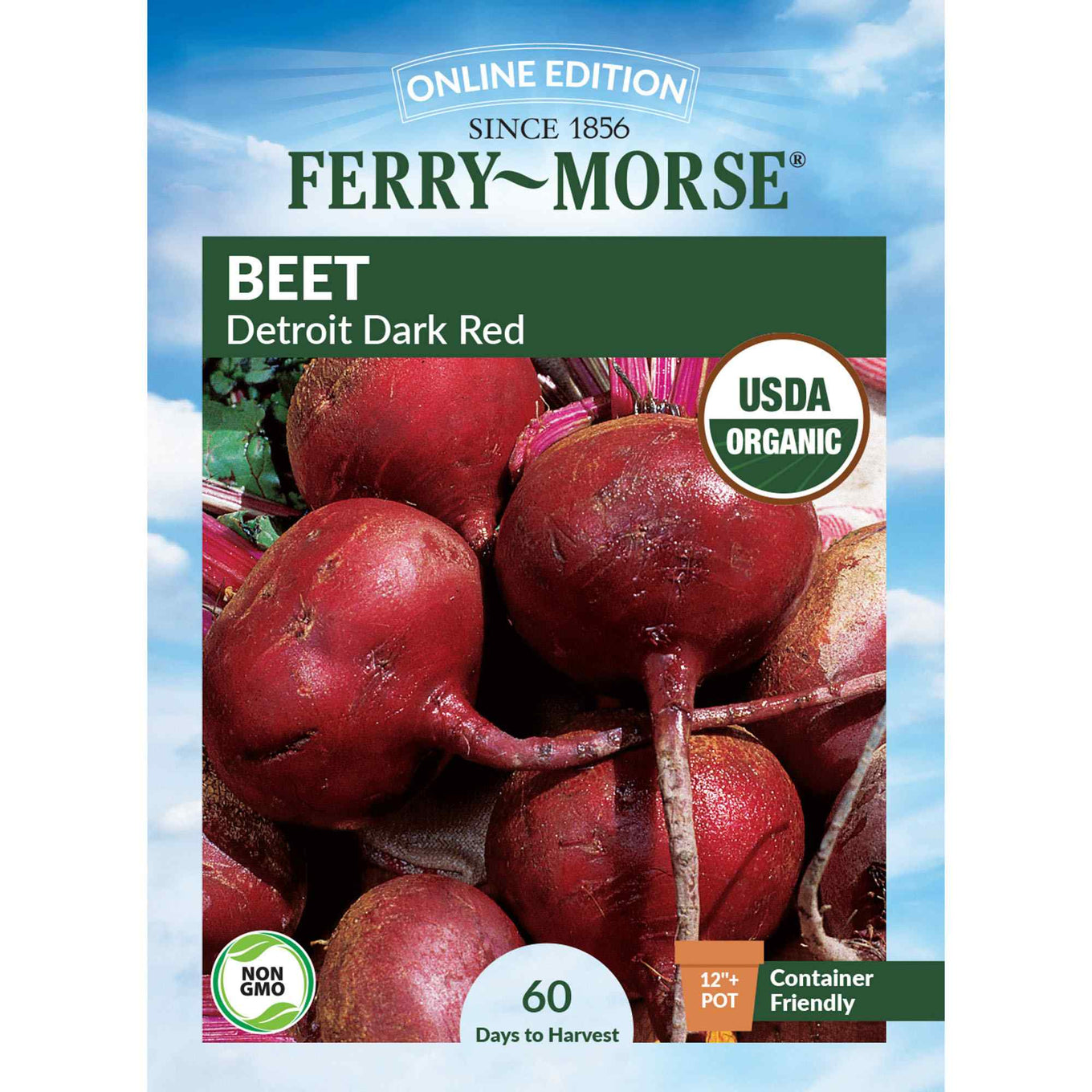 Ferry-Morse beet Detroit dark red seed packet