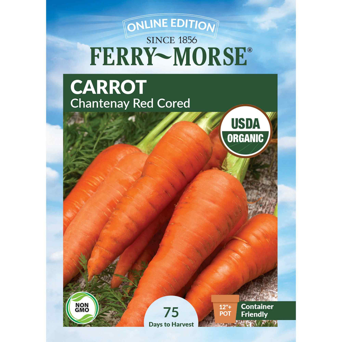 Ferry-Morse carrot chantenay red cored seed packet