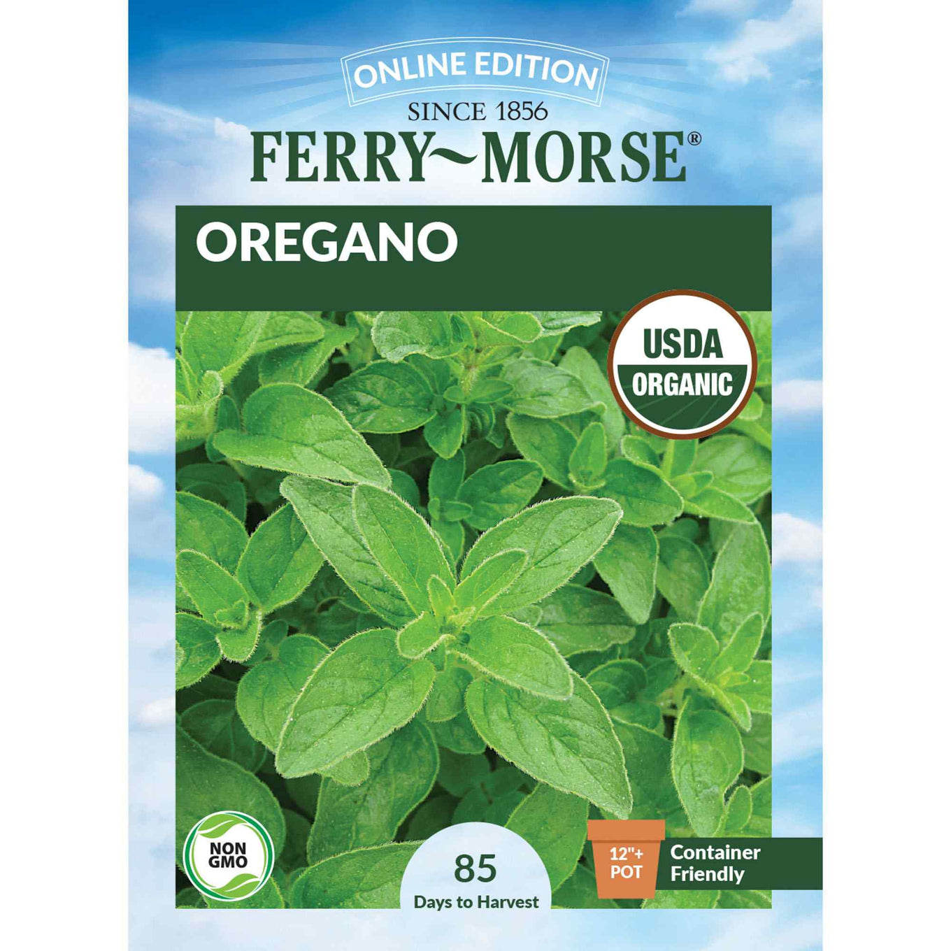 Ferry-Morse oregano seed packet