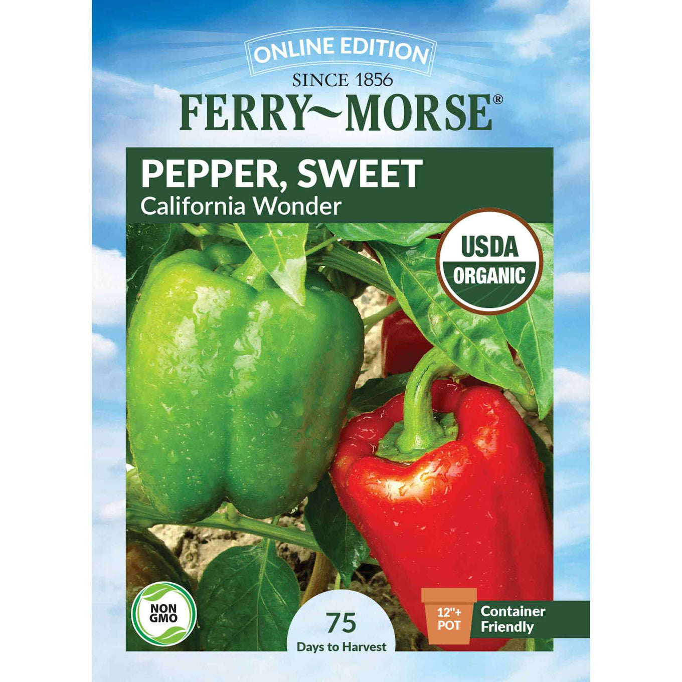 Ferry-Morse pepper California Wonder seed packet