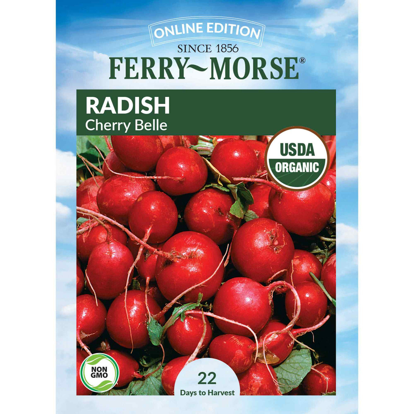 Ferry-Morse radish cherry belle seed packet