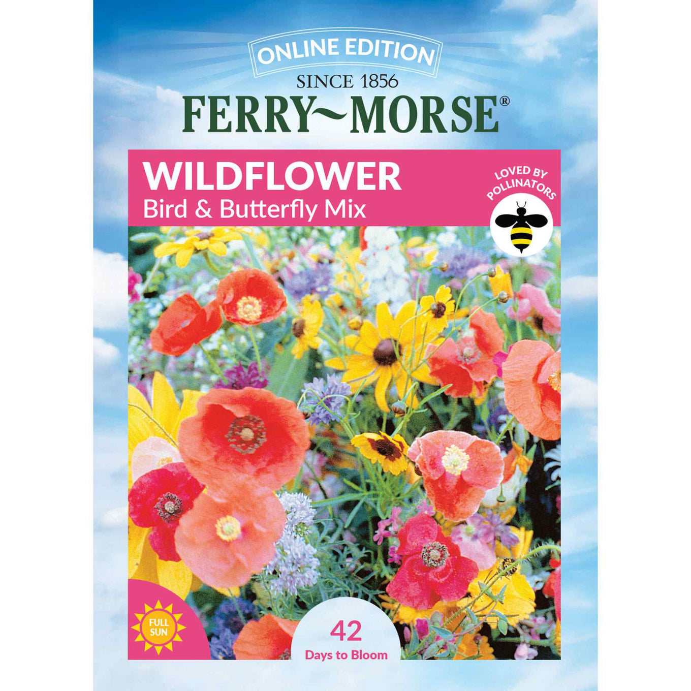 Wildflower bird and butterfly mix front of packaging