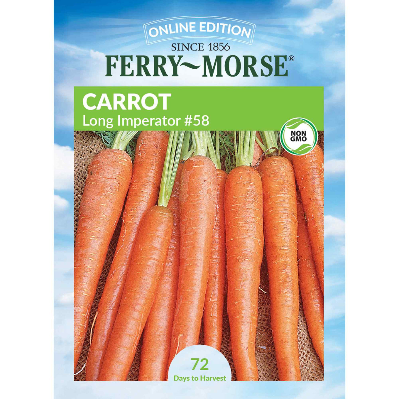 Ferry-Morse carrot long imperator seed packet