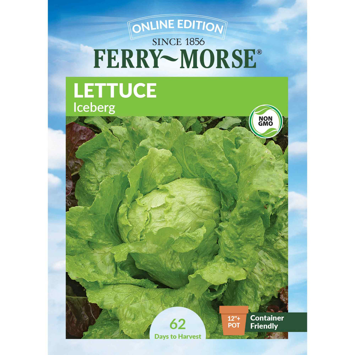Ferry-Morse lettuce iceberg seed packet