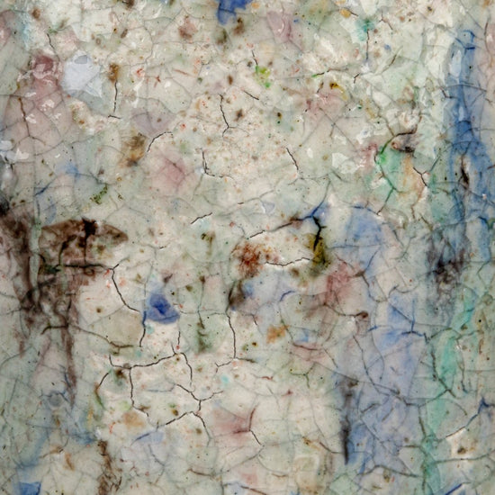 Blue Terracotta Planter with Crackle Glaze - Ferry - Morse