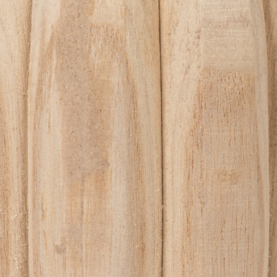 Close up of wooden vase