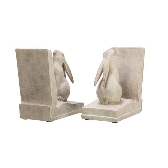 White Bunny Rabbit Bookends (Set of 2) - Ferry - Morse