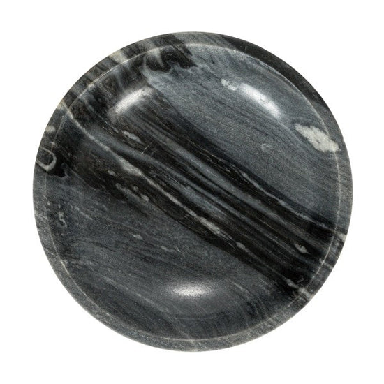 Grey Marble Footed Pedestal Bowl - Ferry - Morse