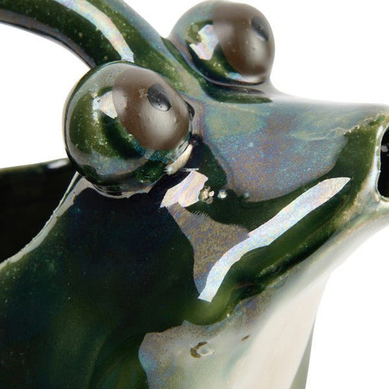 Stoneware Green Frog Watering Pitcher - Ferry - Morse