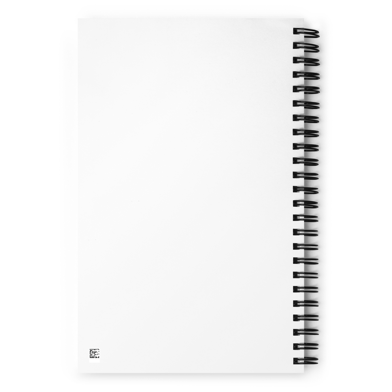 A spiral notebook