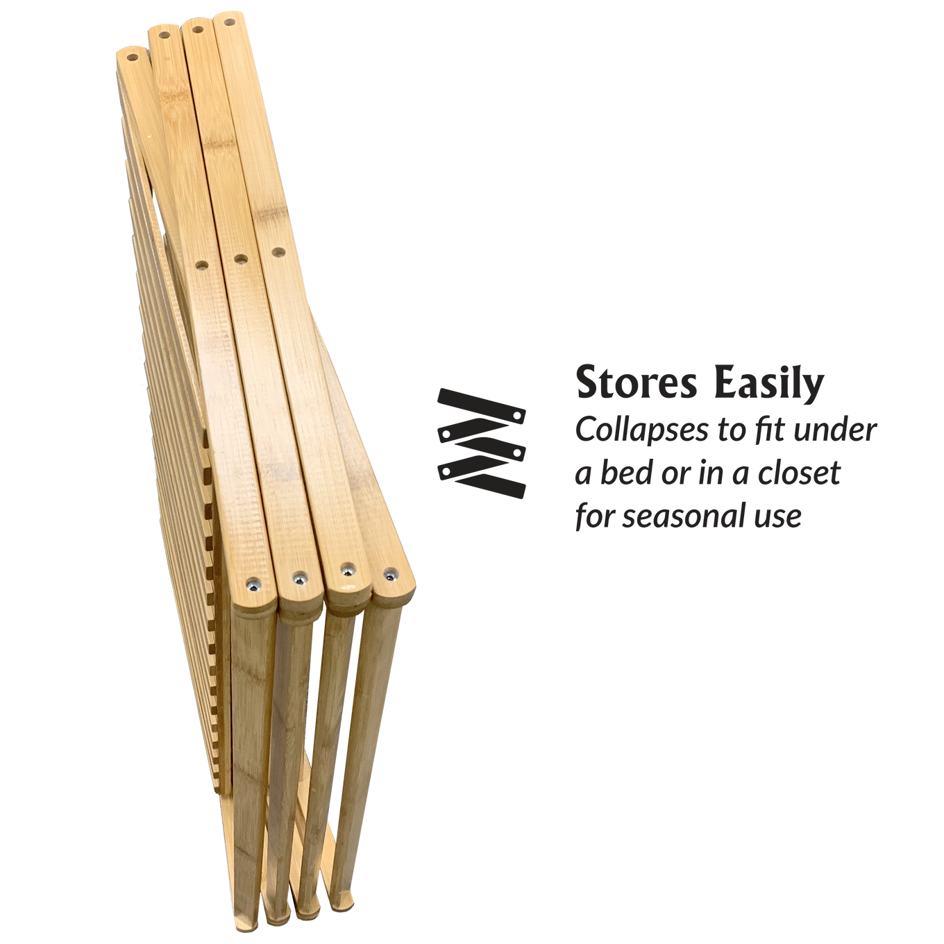 Plant stand folded up