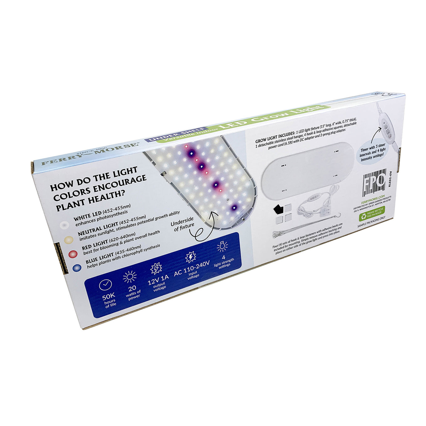 Indoor LED grow light packaging