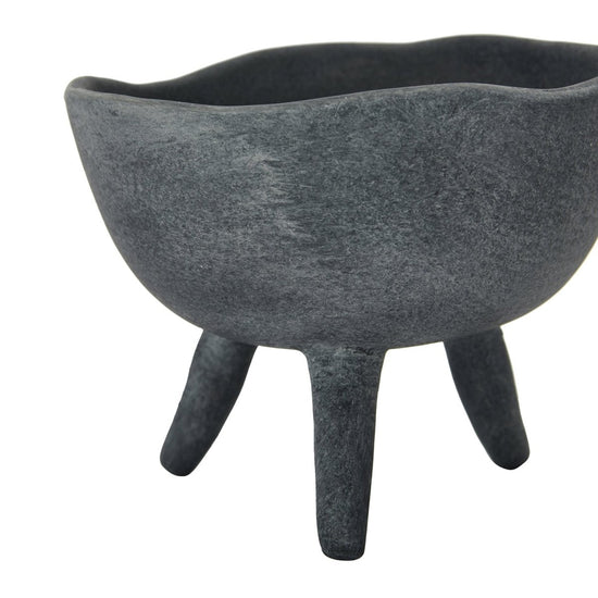 Matte Black Terracotta Footed Planter 5.5" - Ferry - Morse