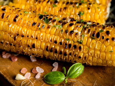 Grilled Sweet Corn on the Cob with Basil Butter Recipe