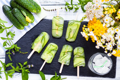 Recipe - 
Cucumber Popsicles - Ferry-Morse