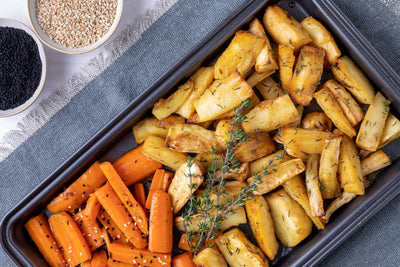 Recipe - 
Garden Fresh Roasted Potatoes and Carrots