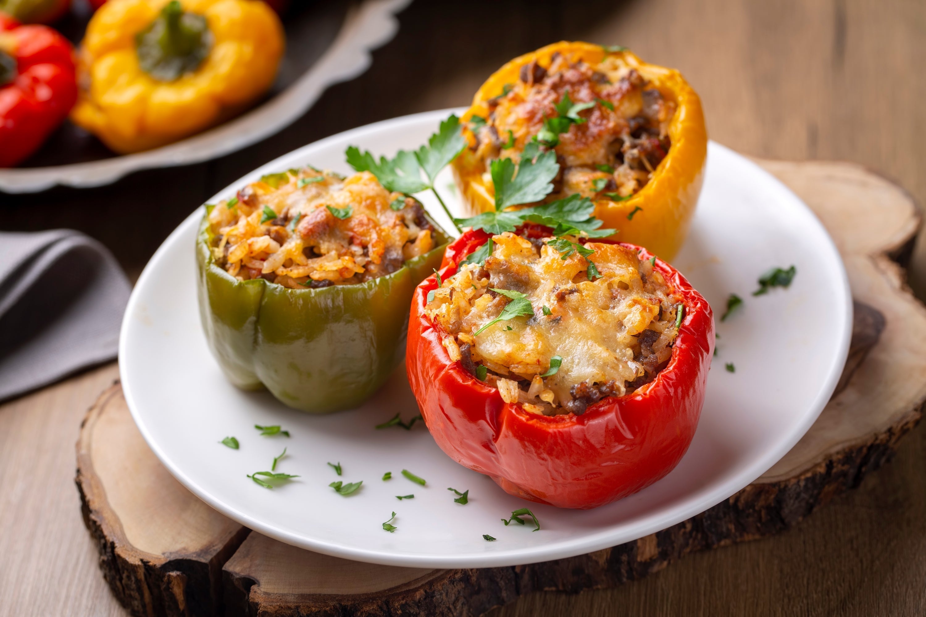 Recipe - 
Garden Fresh Stuffed Peppers - Ferry-Morse