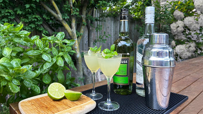 Recipe - Margarita with Basil Infused Simple Syrup