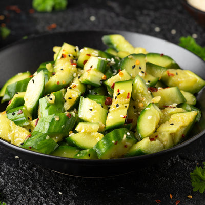 Recipe -  Spicy Asian Cucumber Spiral Salad