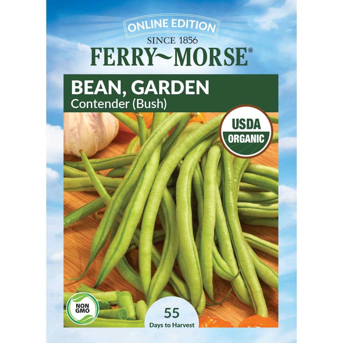 garden beans seeds Ferry-Morse Organic Bean Seeds 17.5 Gram(s)