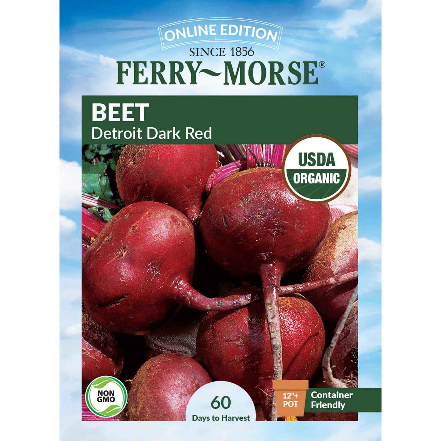 Beet, Detroit Dark Red Organic Seeds