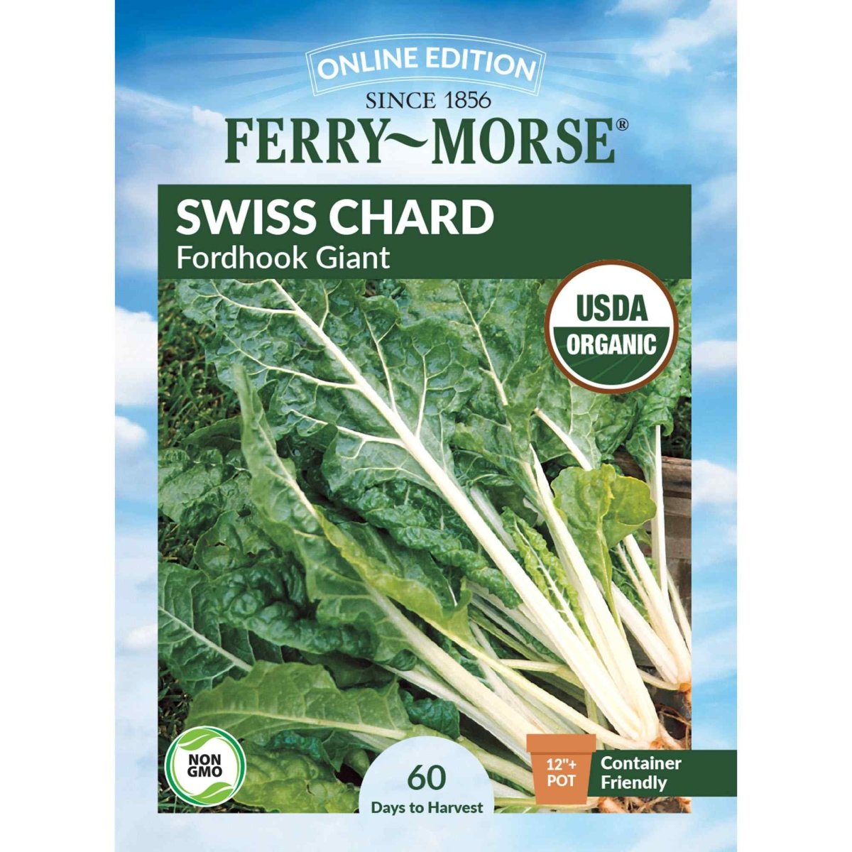 Swiss Chard, Fordhook Giant Organic Seeds | Cool-Season Vegetable