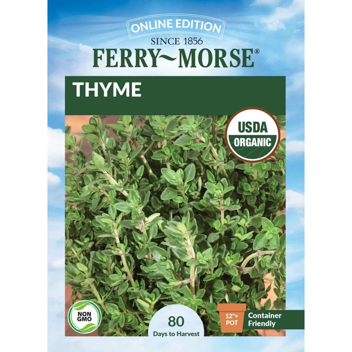 thyme plant seeds Thyme Organic Seeds 400mg from Ferry-Morse Seeds