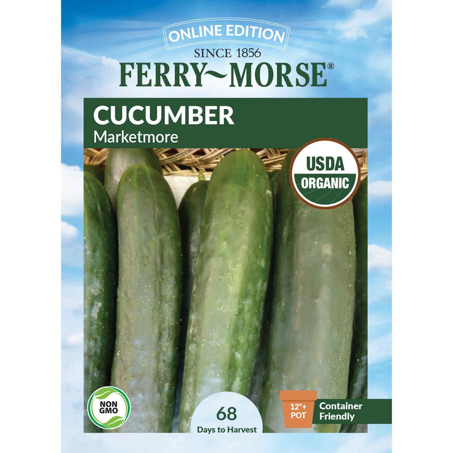 Cucumber, Marketmore Organic Seeds Online Edition