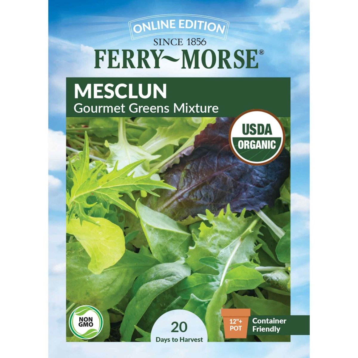 planting mesclun seeds Mesclun Gourmet Greens Mixture Organic Seeds 1.8g from Ferry-Morse Seeds