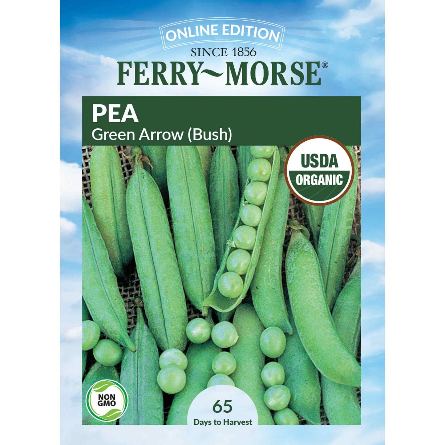 Pea, Green Arrow Organic Seeds