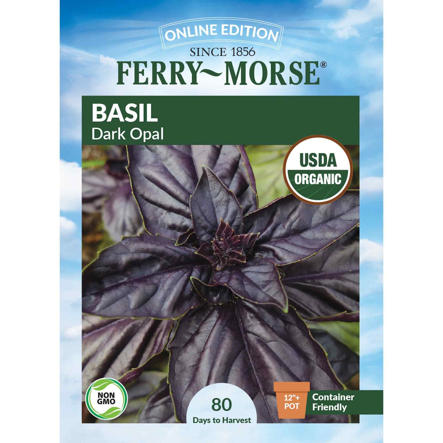 Basil, Dark Opal Organic Seeds Online Edition