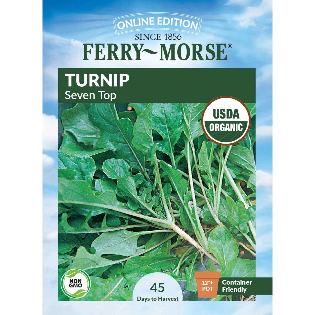 turnip seed planting rate Ferry-Morse Organic Turnip Seeds 3.5 Gram(s)