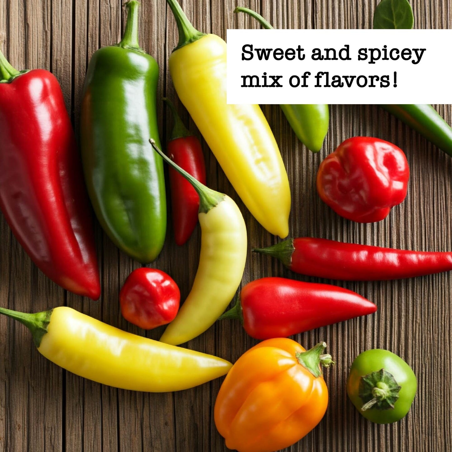 Hot Pepper Non-GMO  Seed Variety Pack - 7 Pack