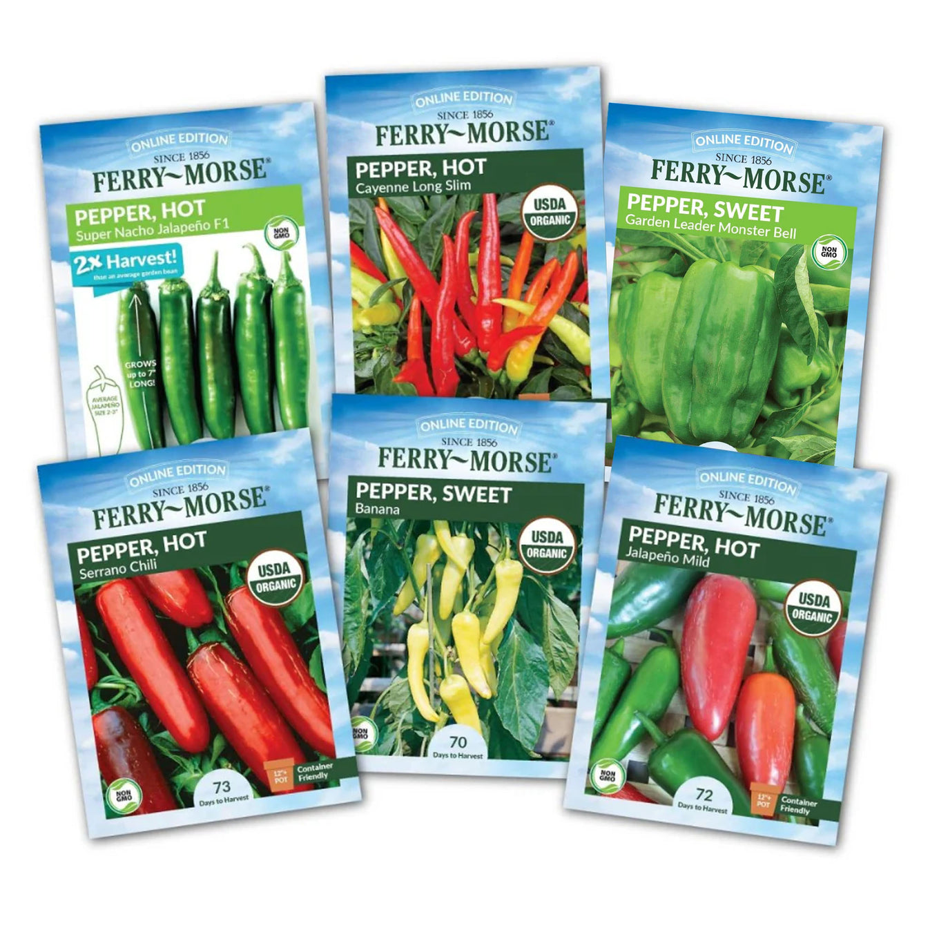 plant seeds bell pepper maryland free shipping Pepper Enthusiast Non-GMO Seed Variety Pack