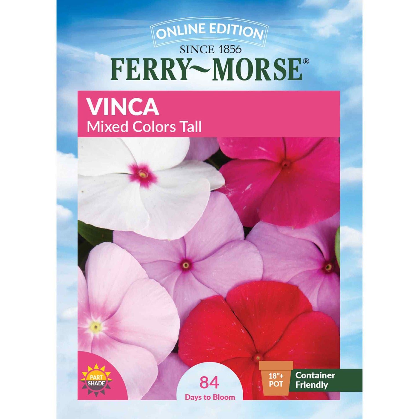 Vinca, Mixed Colors Seeds Online Edition