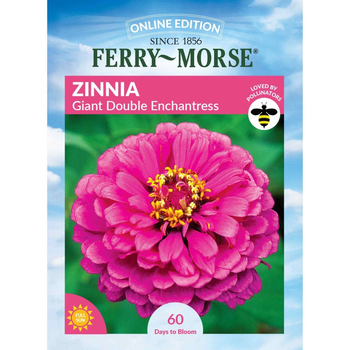 zinnia flower seeds bulk Zinnia Giant Double Enchantress Seeds 1g from Ferry-Morse Seeds