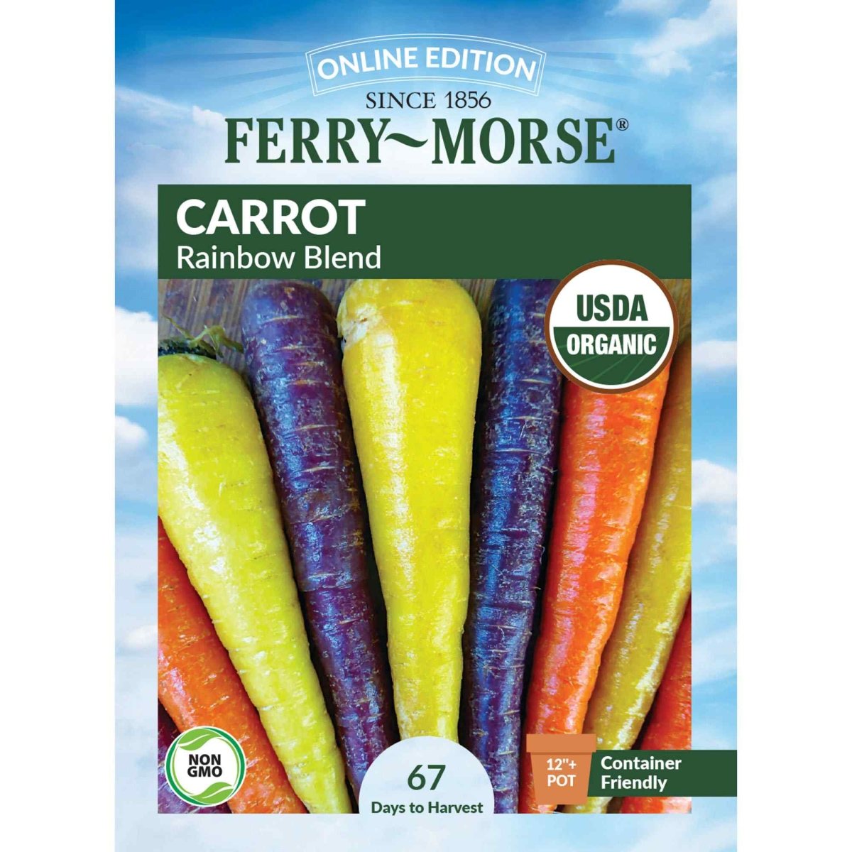 carrot potting mix Carrot Rainbow Mix Organic Seeds | Organic Carrots