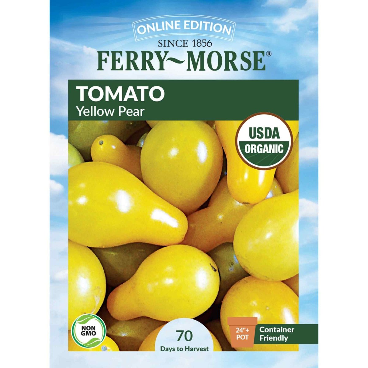 Tomato, Yellow Pear Organic Seeds | Organic Tomato | Vegetable