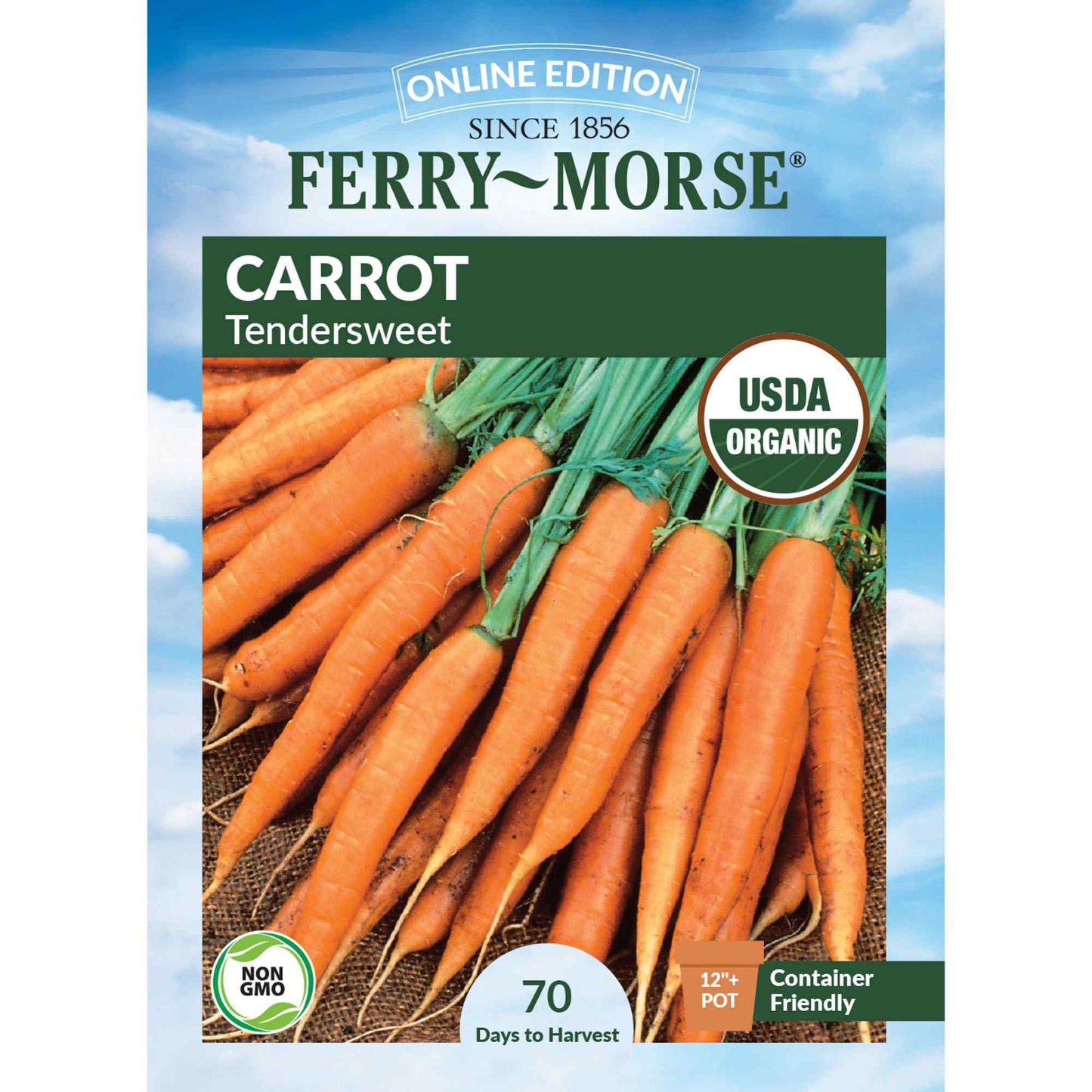 Carrot, Tendersweet Organic Seeds