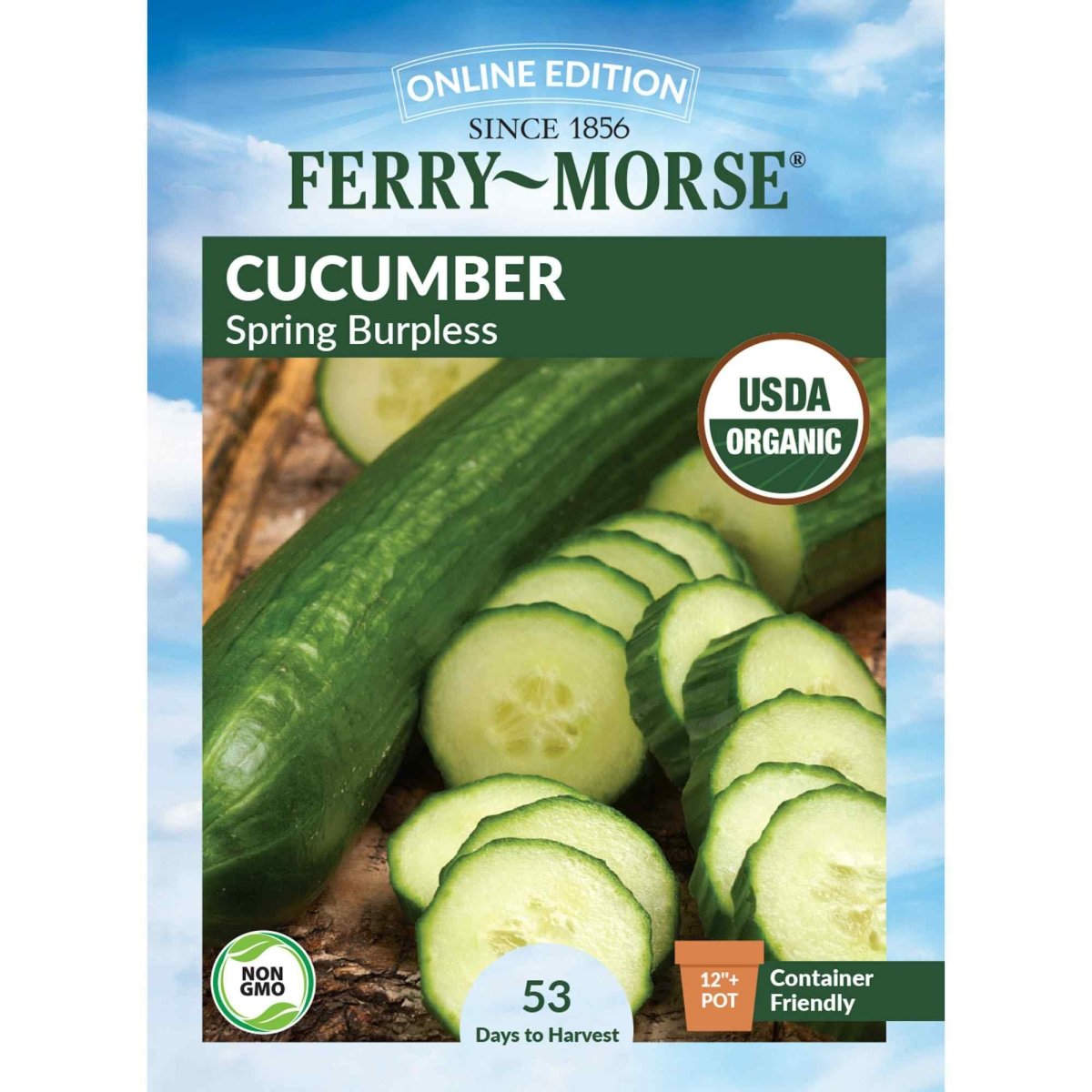 soak cucumber seeds before planting Cucumber, Spring Burpless Organic Seeds, 1.2g