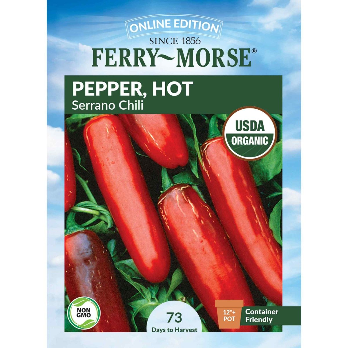ferry morse alpine strawberry seeds Ferry-Morse Online Edition 400mg Pepper Serrano Seeds, Full Sun