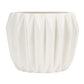 White textured planter on a white background