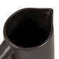 Close-up of a black pitcher on a white background