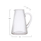 Clear Ribbed Glass Pitcher, 60 oz.