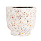 Multicolor Terracotta Planter, Terrazzo Finish