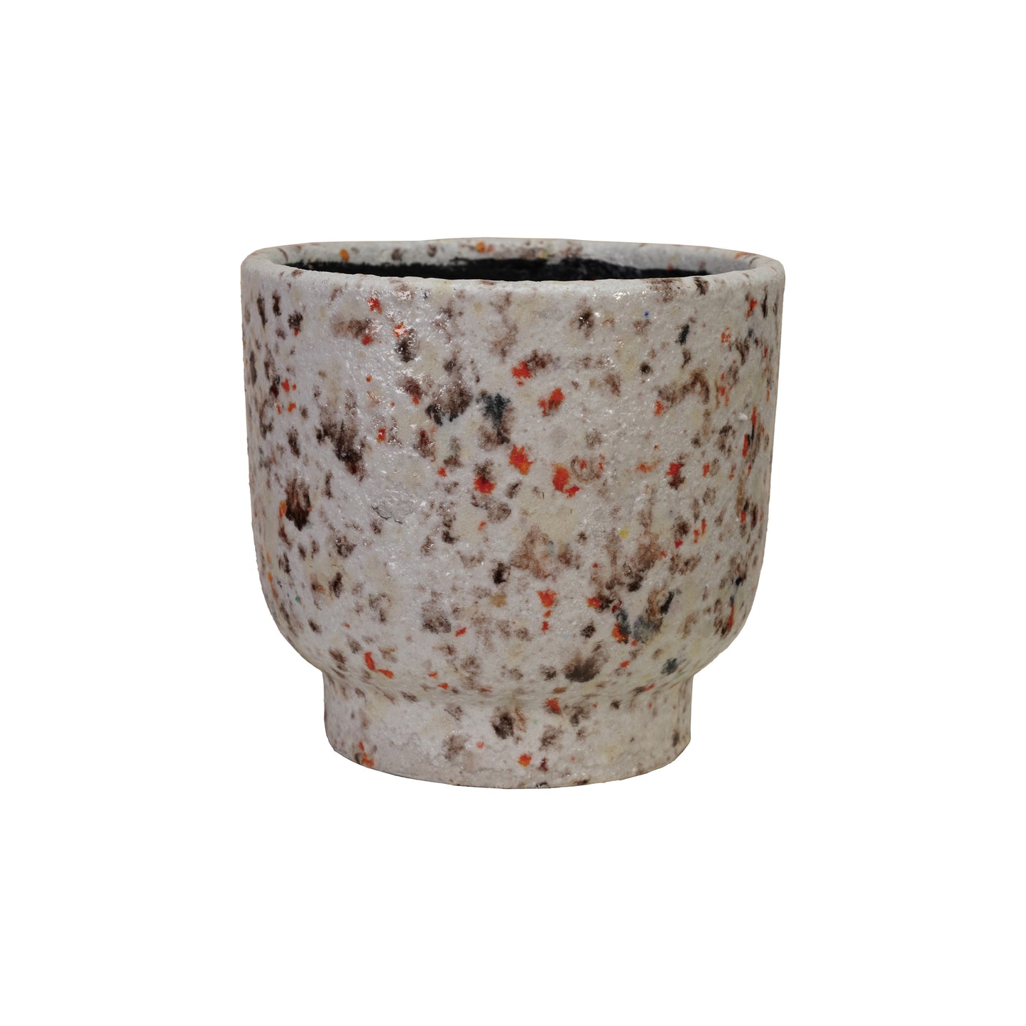 Multicolor Terracotta Planter, Terrazzo Finish