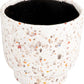 Multicolor Terracotta Planter, Terrazzo Finish