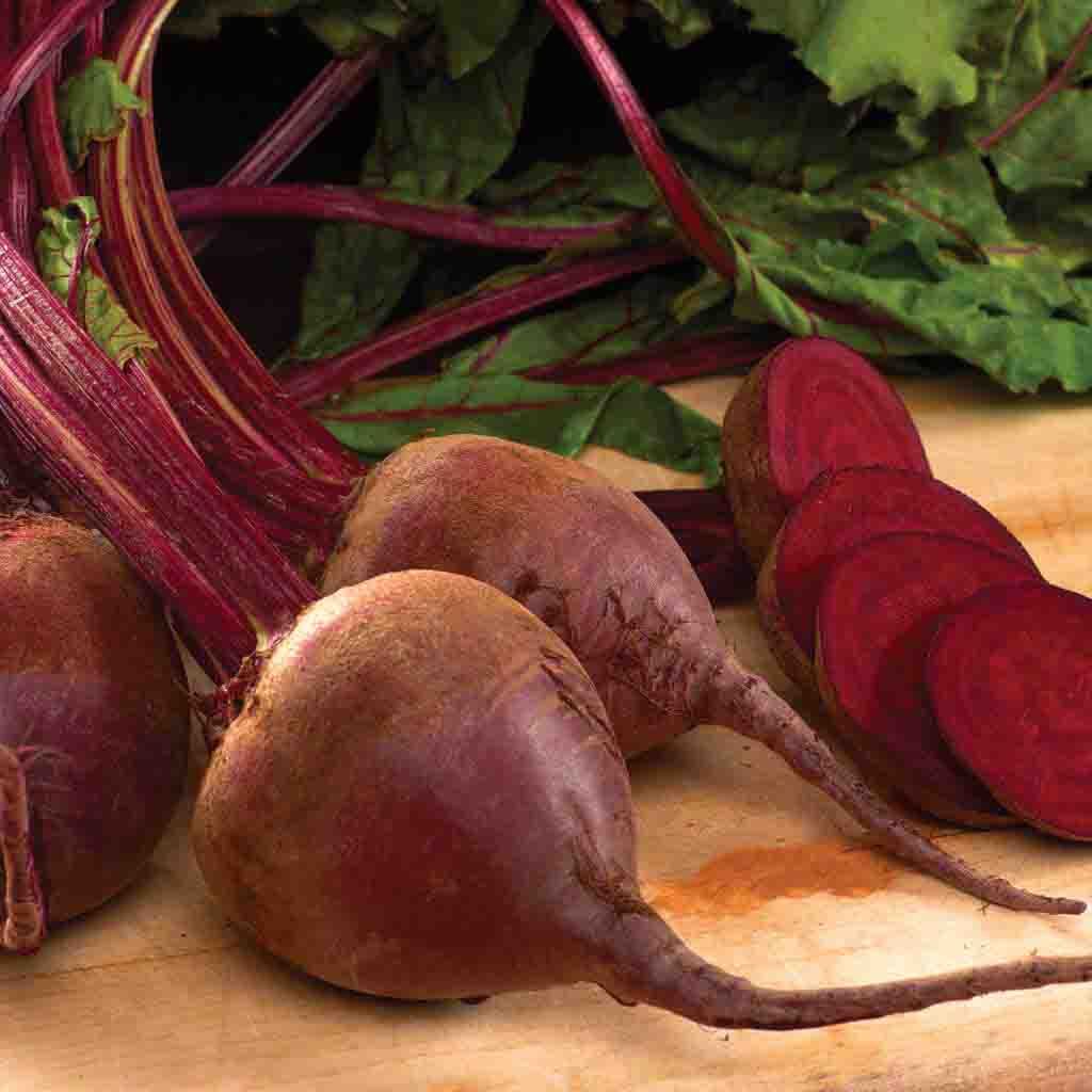 Detroit Dark Red Beet seeds fully grown and harvested.