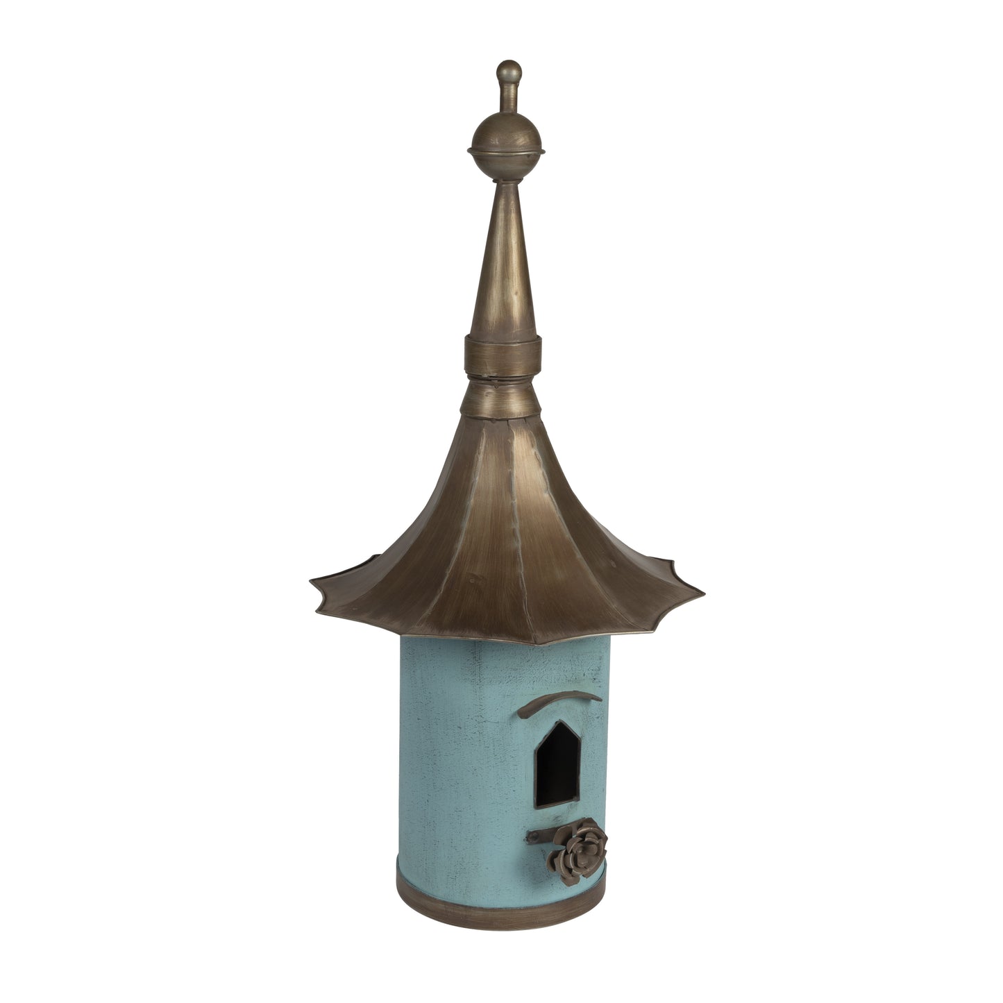 Aqua Garden Iron Birdhouse