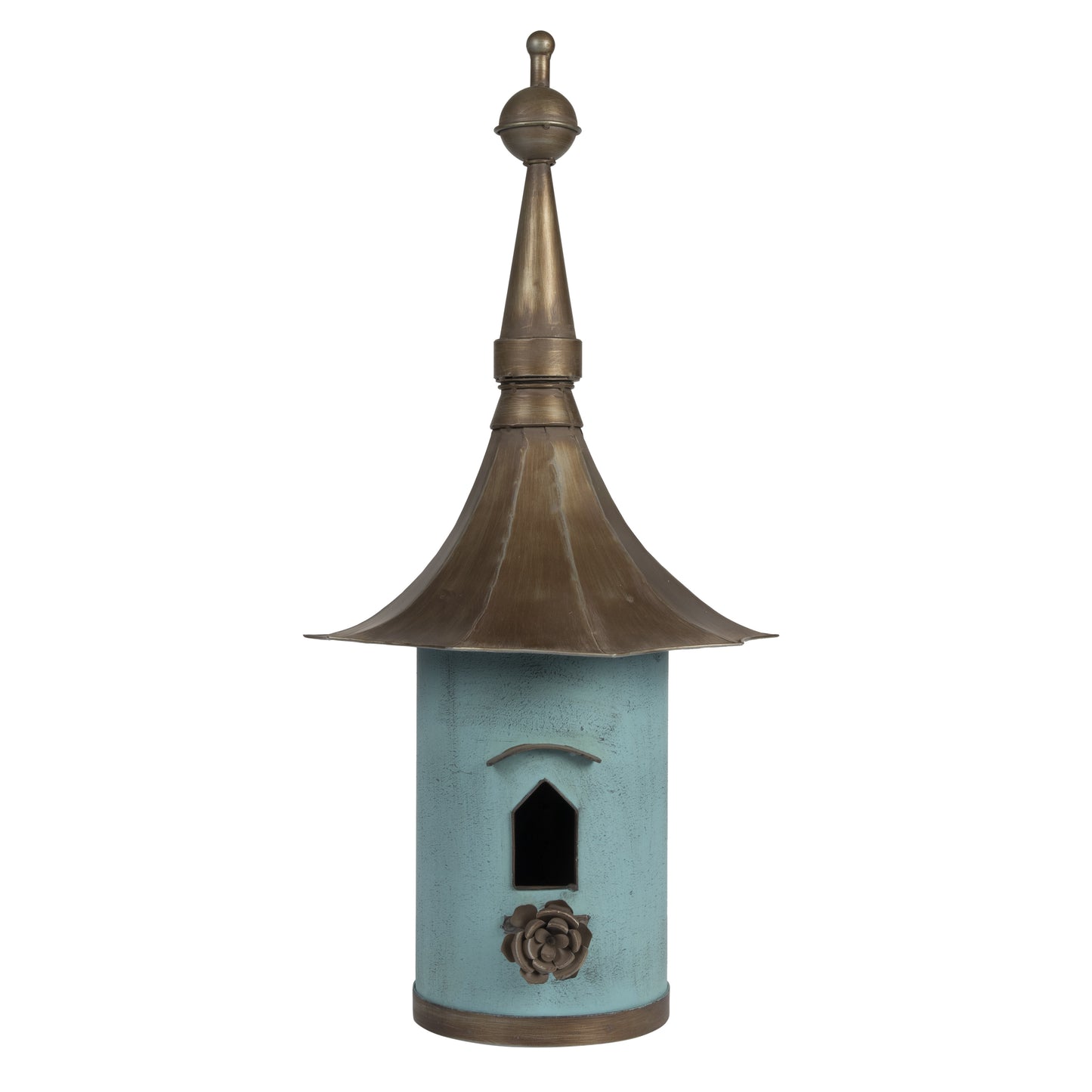 Aqua Garden Iron Birdhouse
